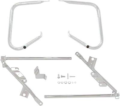 DRAG SPECIALTIES Saddlebag Support Brackets - Chrome - FL' 09-'13 21058