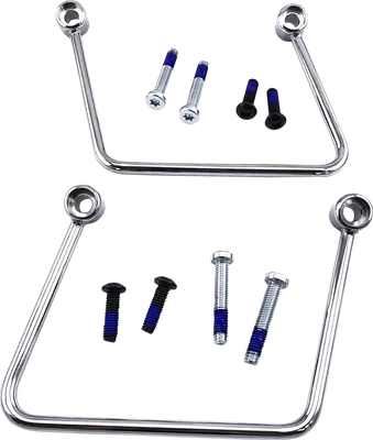 DRAG SPECIALTIES Saddlebag Support Kit - Chrome - FL/FX '18-'23 S77-0155C
