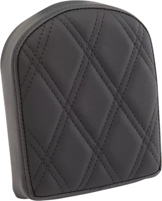 DRAG SPECIALTIES Sissy Bar Pad - Double Diamond - Black - 7" 0822-0443