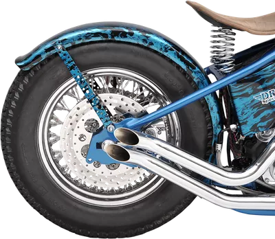 DRAG SPECIALTIES Smooth Rear Fender - without Taillight/Turn Signal Mount - Steel 72522R