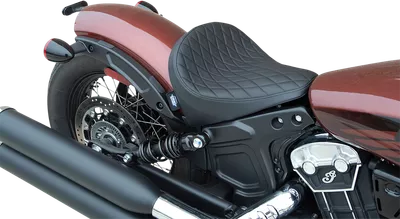 DRAG SPECIALTIES Solo Seat - Diamond - Black - Vinyl 0810-2257