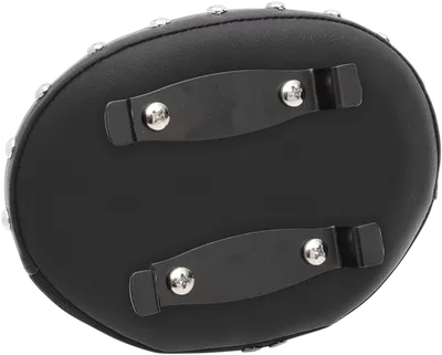 DRAG SPECIALTIES Studded Oval Sissy Bar Pad - Black 0822-0342