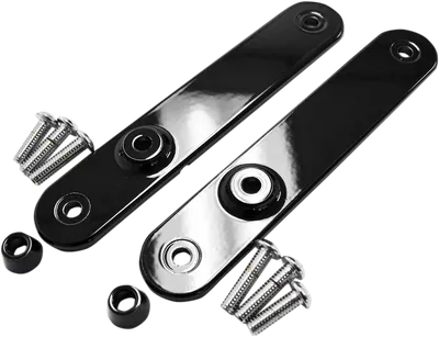 DRAG SPECIALTIES Turn Signal Relocation Mount - Gloss Black 2020-0895