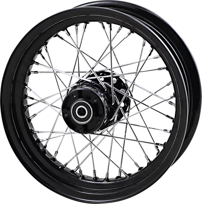 DRAG SPECIALTIES Wheel - Laced - 40 Spoke - Front - Black - 16x3 - '00-'06 FLST 64413B