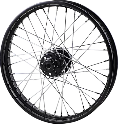 DRAG SPECIALTIES Wheel - Laced - 40 Spoke - Front - Black - 21x2.15 - '99 FXDWG 64439B
