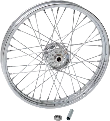 DRAG SPECIALTIES Wheel - Laced - 40 Spoke - Front - Chrome - 21x2.15 - '67-'72 FL 64438
