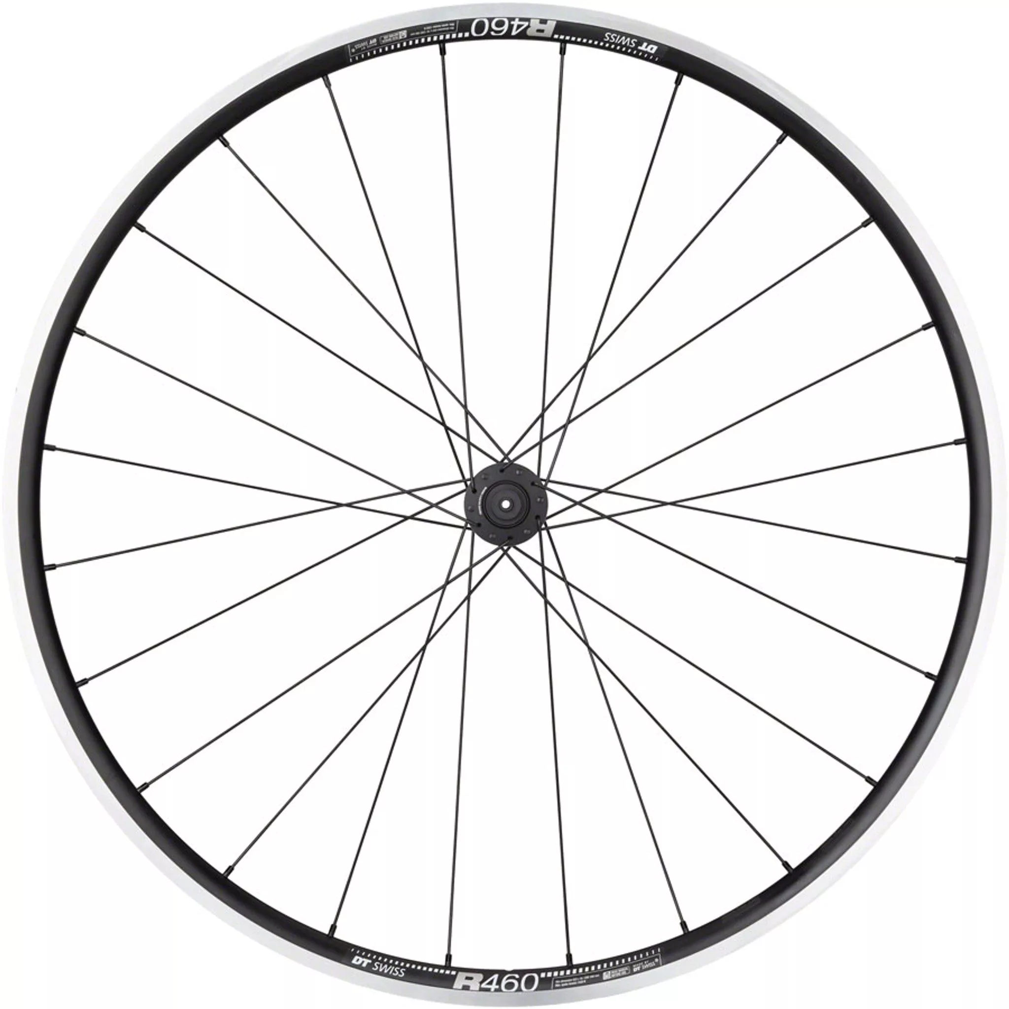 DT 240/DT R460 Front Wheel - 700, QR x 100mm, Rim Brake, Black, 24H
