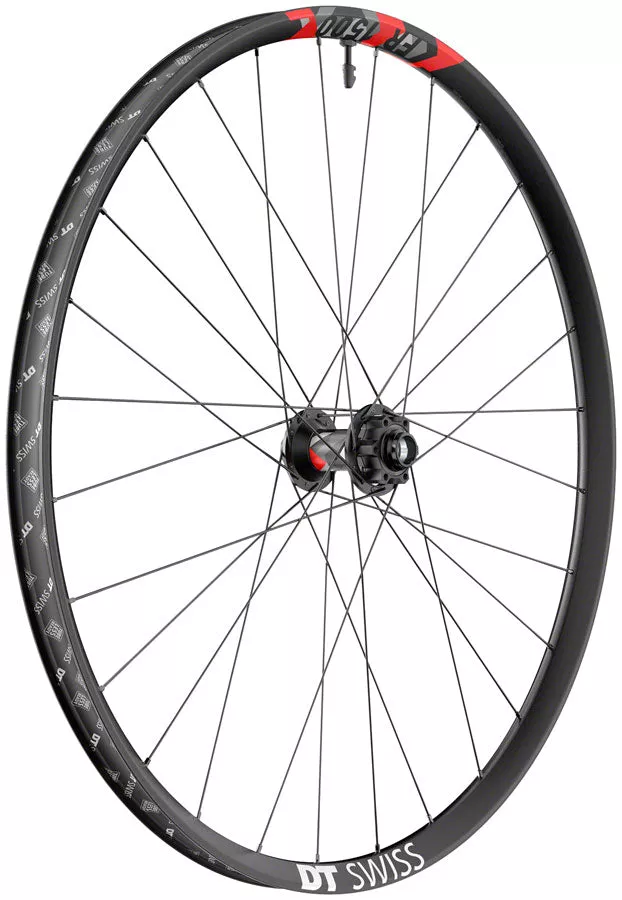 DT Swiss FR 1500 Classic Front Wheel - 29" 20 x 110mm DH Boost 6-Bolt Black