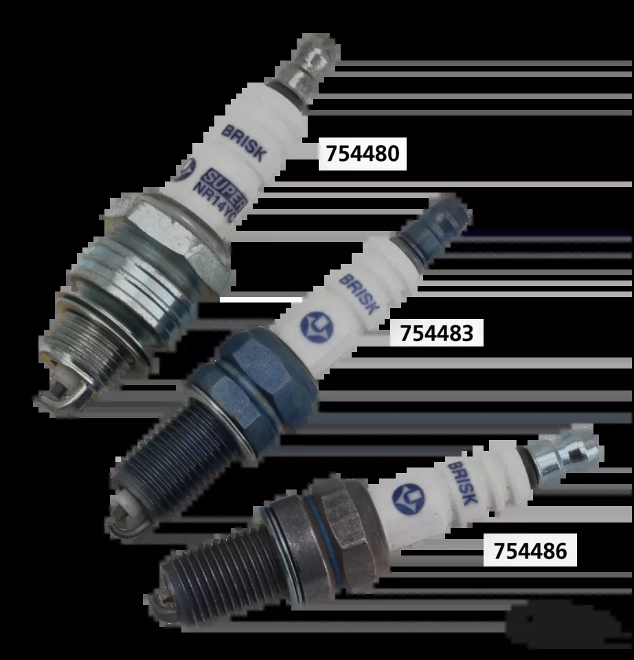 Each Brisk B12S spark plug For Harley-Davidson