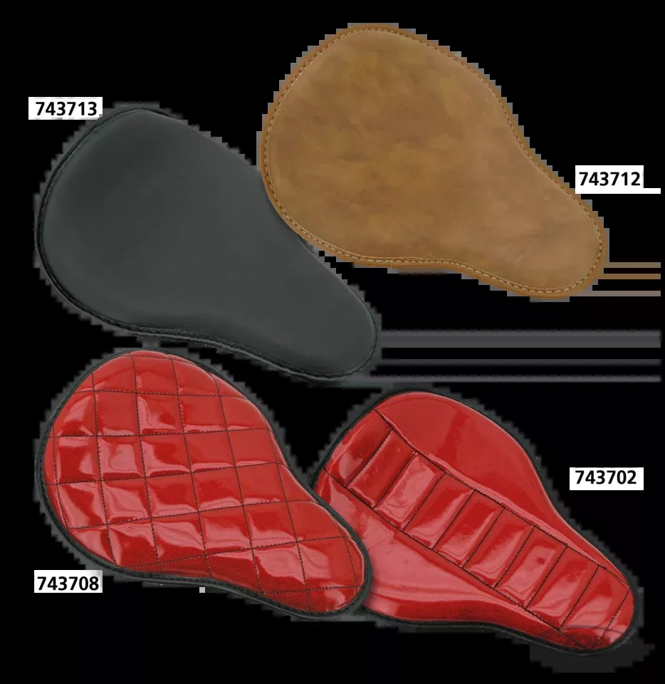 Eco Line small solo Snake belly red flak For Harley-Davidson