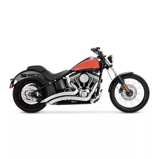 Exhaust For Harley-Davidson Softail Twin Cam Vance & Hines Big Radius Chrome