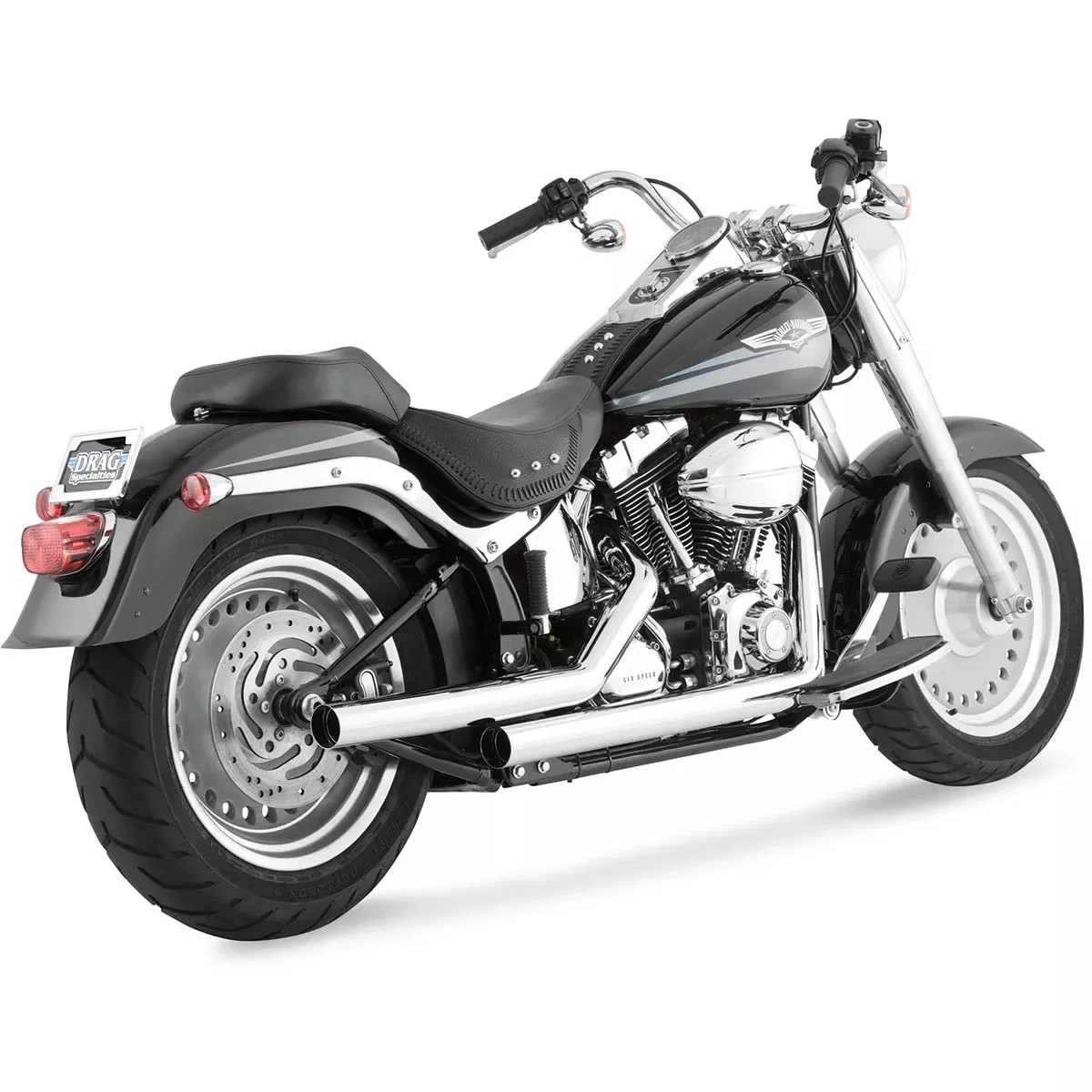 Exhaust For Harley-Davidson Softail Vance & Hines 17817 Straightshots HS
