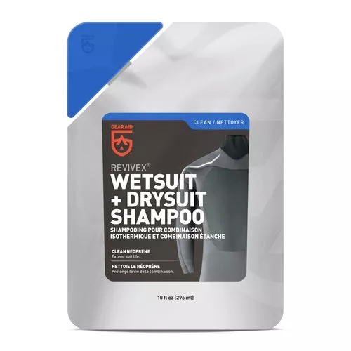 Extend the life of neoprene gear without damaging it with Revivex Wetsuit and Drysuit Shampoo.