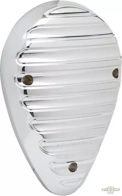 Finned Horn Cover Chrome For Harley-Davidson
