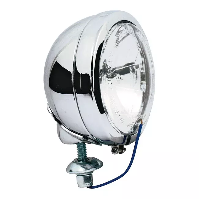 FL STYLE SPOTLAMP, 4-1/2". CHROME, CLEAR LENS FOR HARLEY-DAVIDSON