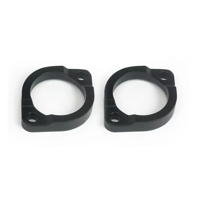 Flange, Thick 04-17 Style Exhaust Pipe. Black for Harley Davidson