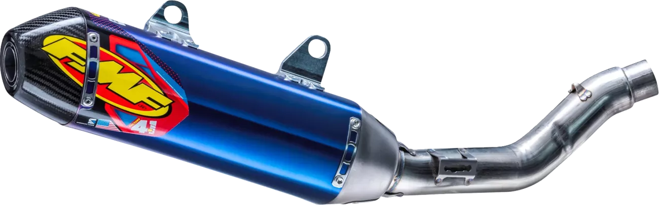 FMF 4.1 RCT Slip-On Muffler for Honda CRF250R/RX - Anodized Titanium with Carbon Cap, Part 041619