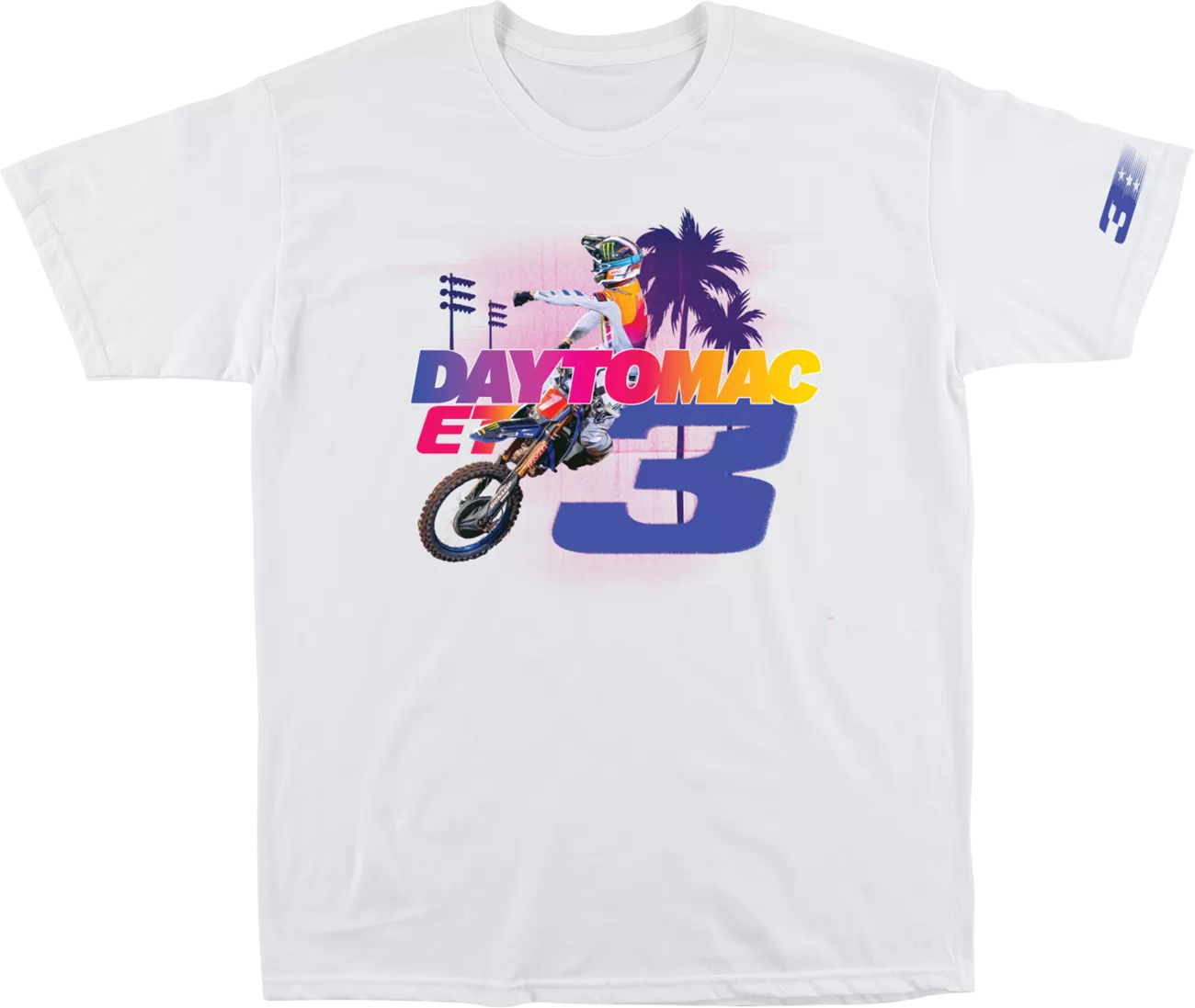 FMF Daytomac T-Shirt - White, Small - 100% Soft Spun Cotton with Graphic Print