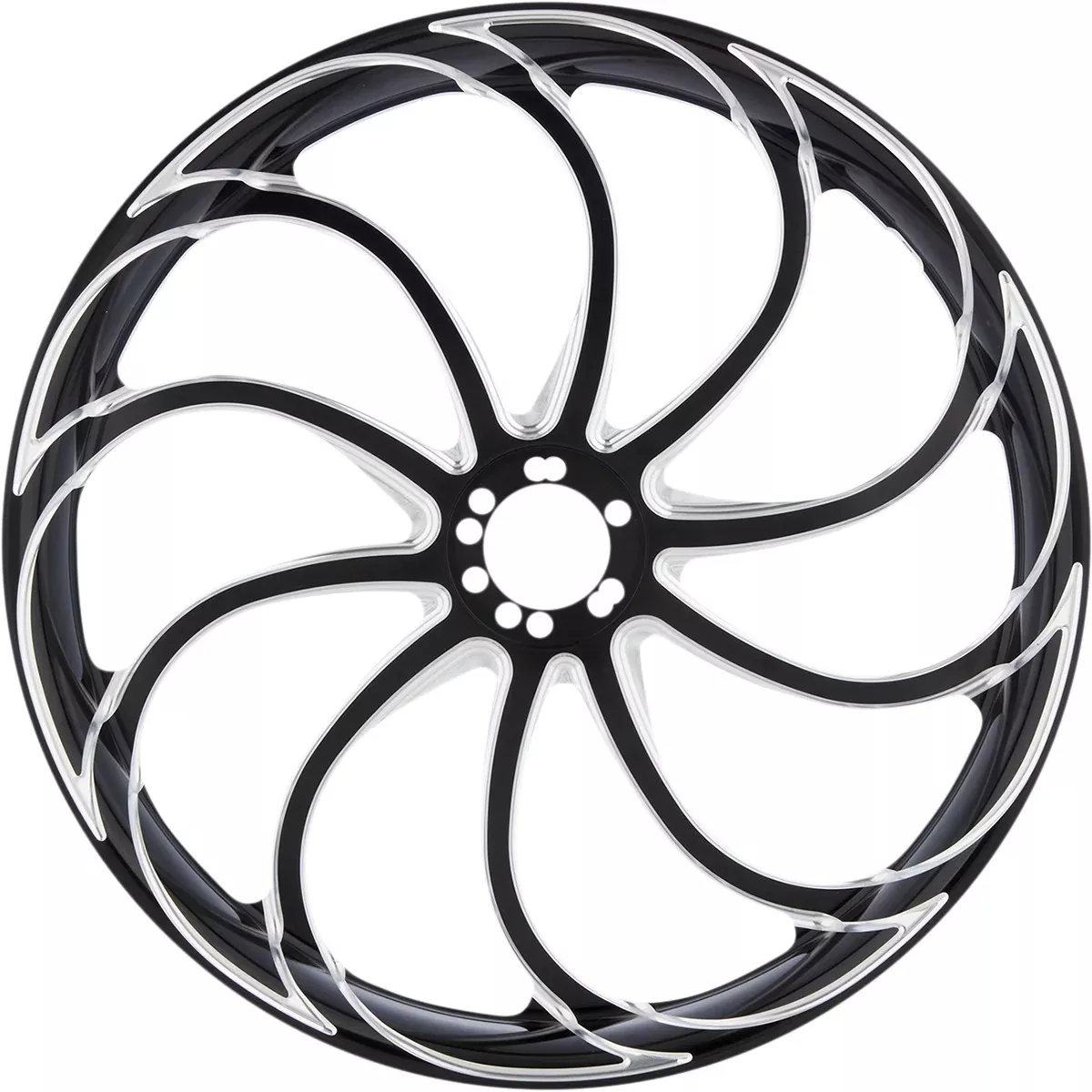 Forged Billet Drift Rims Front Rims Black For Indian