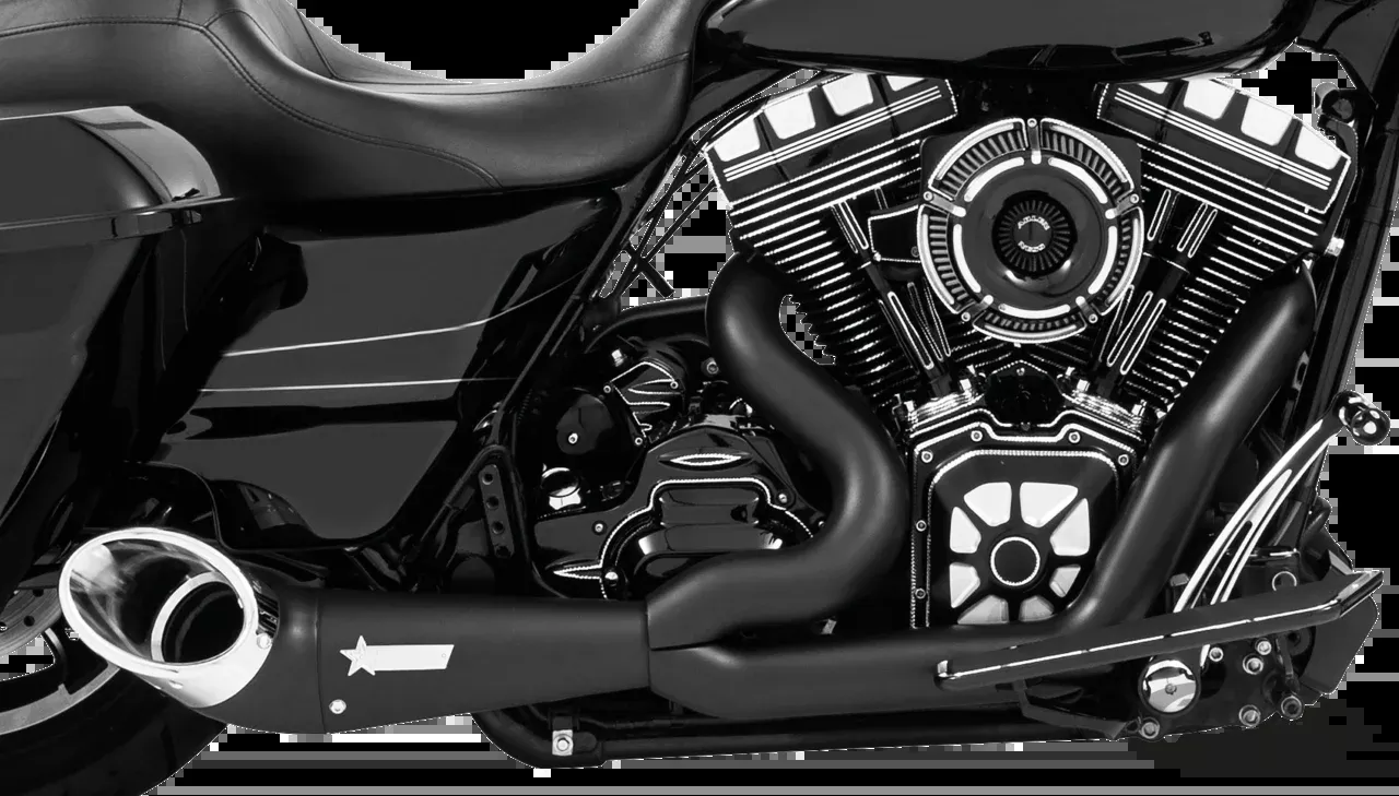 Freedom 2-in-1 Turnout FLH/T95-16 Blk/Chr For Harley-Davidson