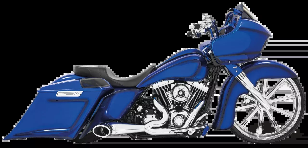Freedom 2-in-1 Turnout FLH/T95-16 Chrome/Black For Harley-Davidson