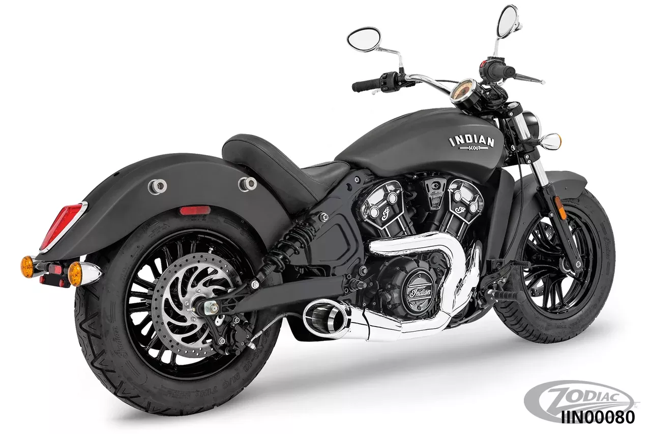 FREEDOM INDIAN SCOUT 2:1 SHORTY CH/CH For Harley-Davidson