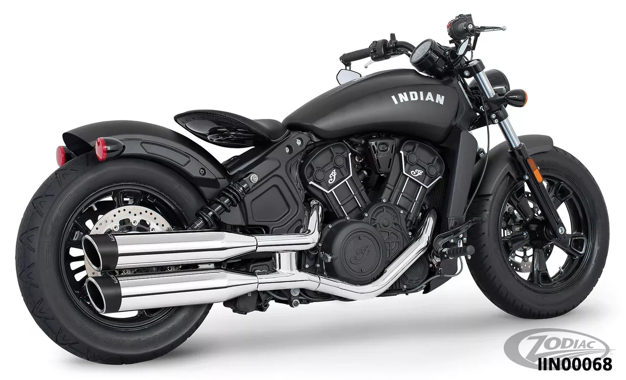 Freedom Liberty mufflers chr/blk Scout14 For Harley-Davidson