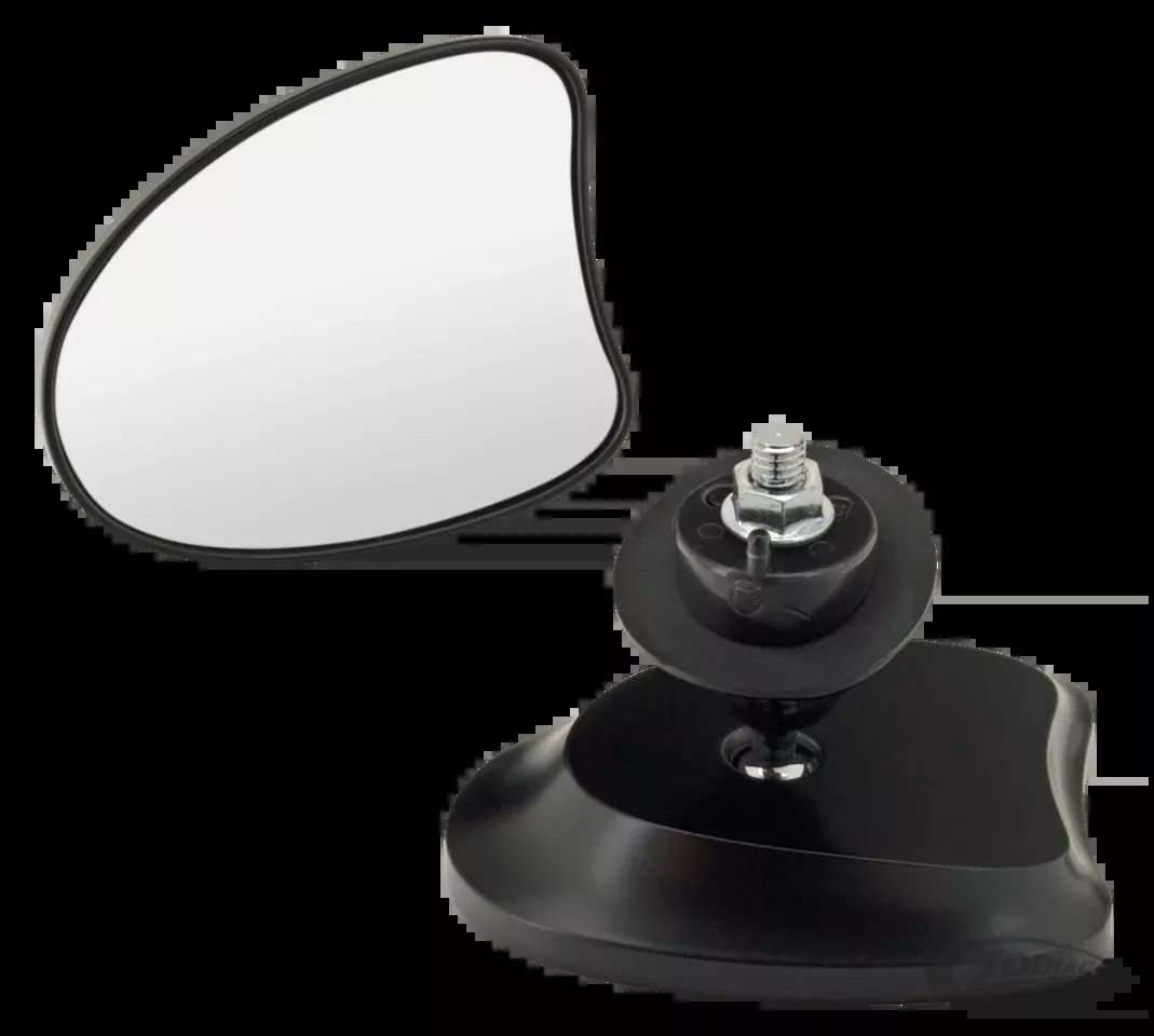 Front Rearview Mirrors with Black Radio FLH14-U for Harley-Davidson