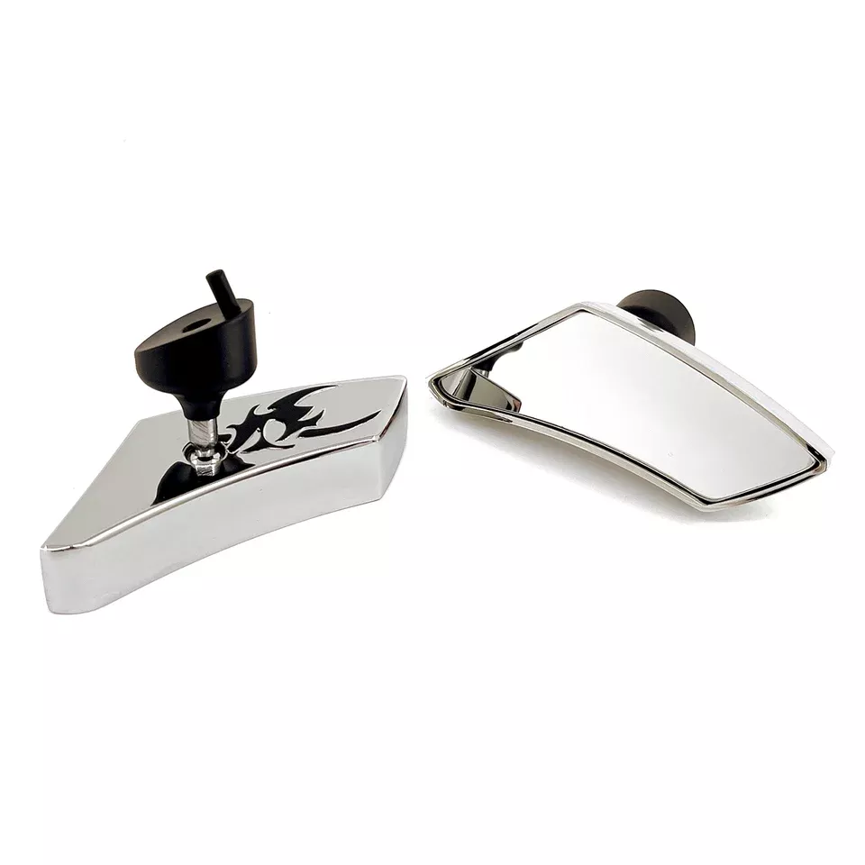 Fusion Chrome Micro Fairing Mount Mirrors for Harley-Davidson