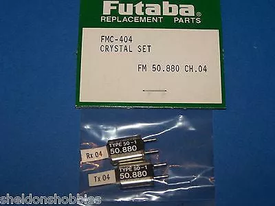 FUTABA CRYSTAL SET (FM 50.880) TX/RX CHANNEL 04 #FMC-404