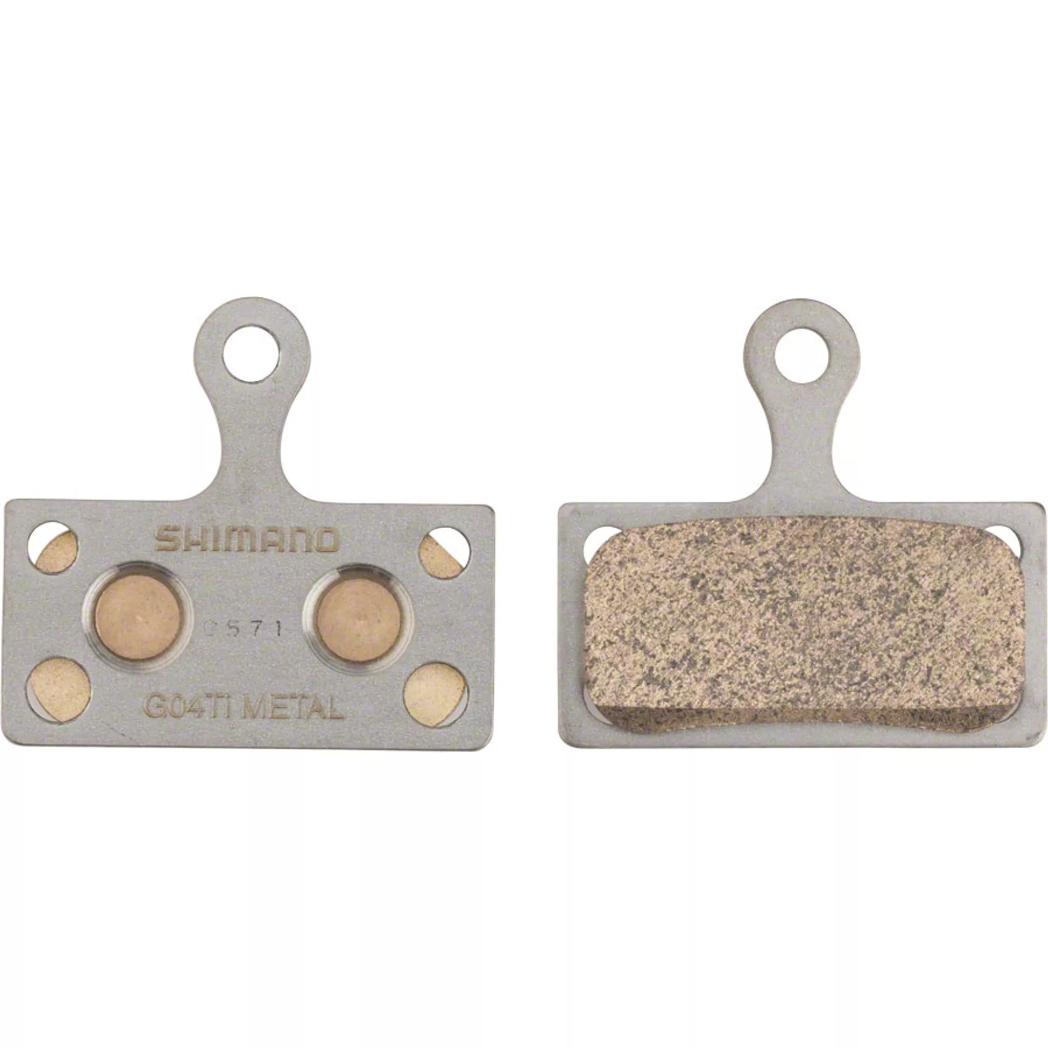 G04TI-MX Disc Brake Pads and Springs - Metal Compound, Titanium Back Plate, One Pair