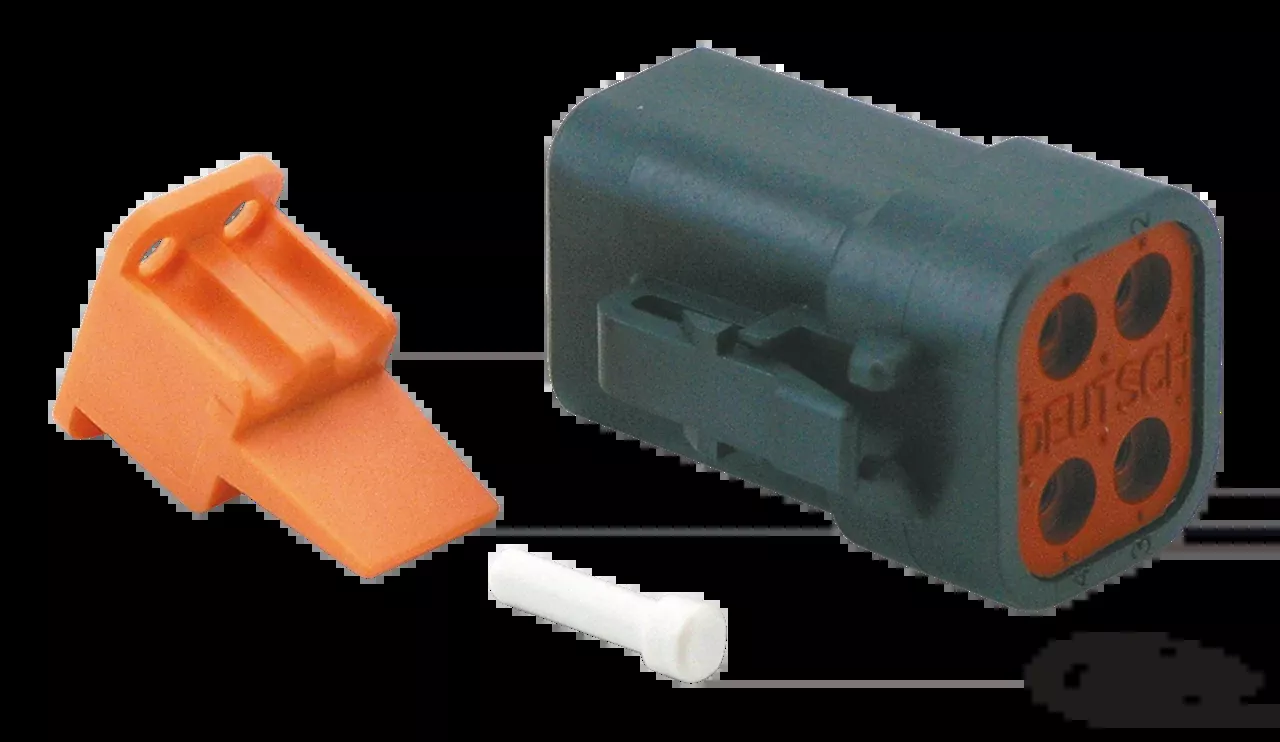 GHDP Stator Socket housing 4-way black For Harley-Davidson