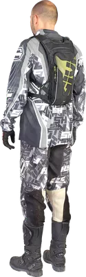 GIVI Hydro Camelback Backpack w/ Water Bag Bladder - 3 Liter (L) - BLK/GRN - GRT719