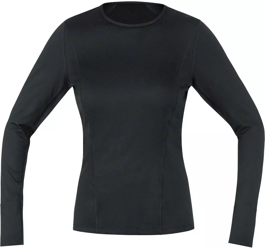 Gorewear M Base Layer Long Sleeve Shirt - Black Women's Medium