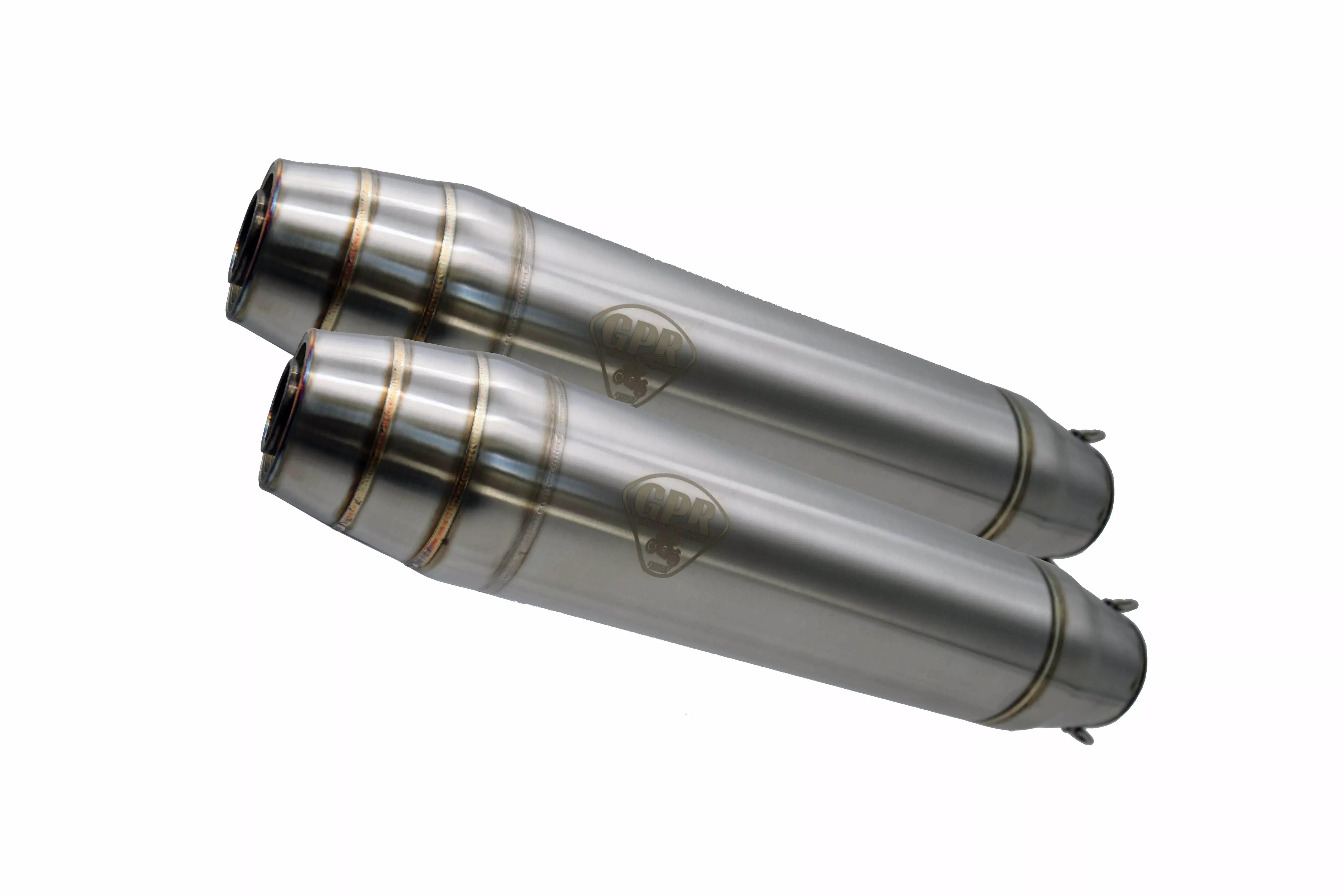 GPR Exhaust - Deeptone Inox Cafè Racer Silencers without Link Pipe for BMW K 100 - 1983 to 1994