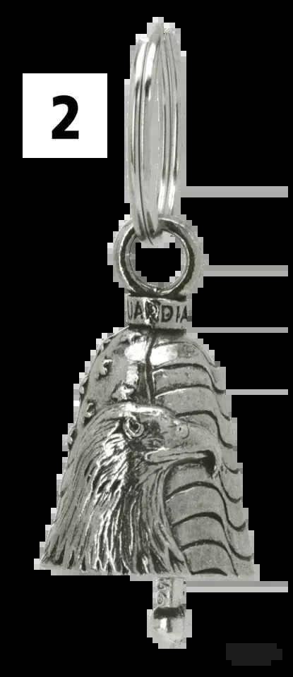 Guardian Bell "Bald Eagle Bell" For Harley-Davidson
