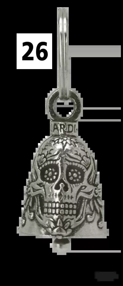 Guardian Bell "Sugar Skull Bell" For Harley-Davidson