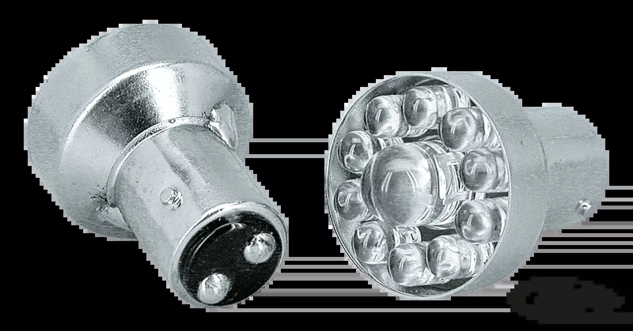 GZP 10-pack 12V red LED bulb, single, for Harley-Davidson