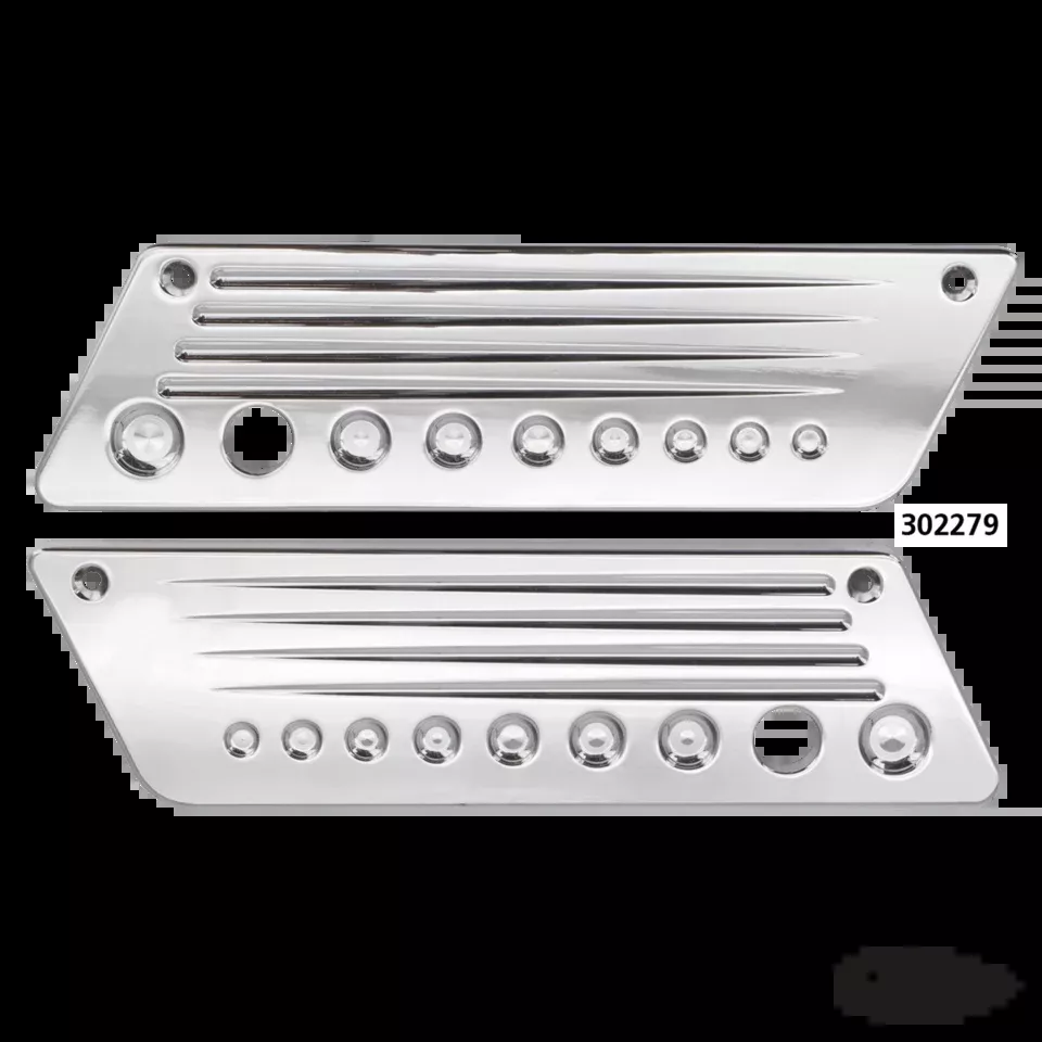 GZP Chr Apollo latch cover kit FLH/T93-13 For Harley-Davidson