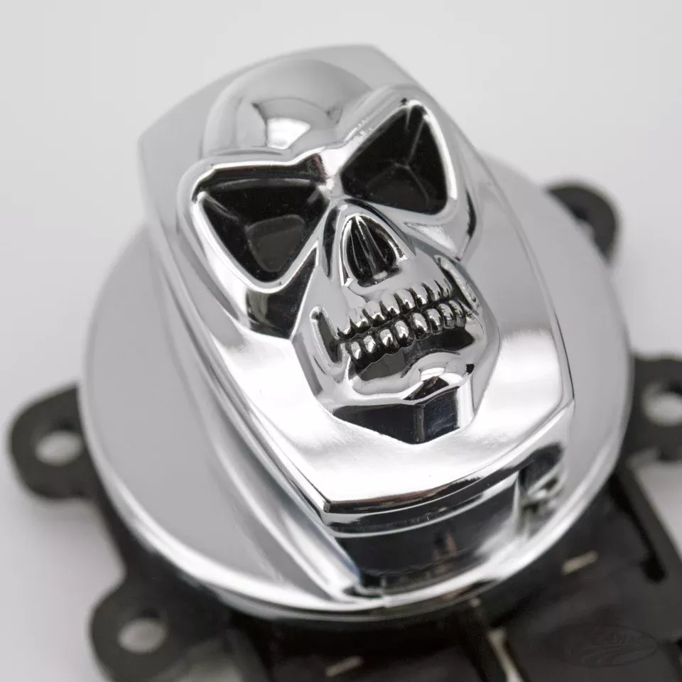 GZP Chr Skull Ignition Switch F*ST96-10 For Harley-Davidson