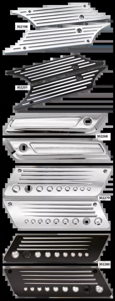 GZP Chrome Billet Latch Covers FLH/T93-13 For Harley-Davidson