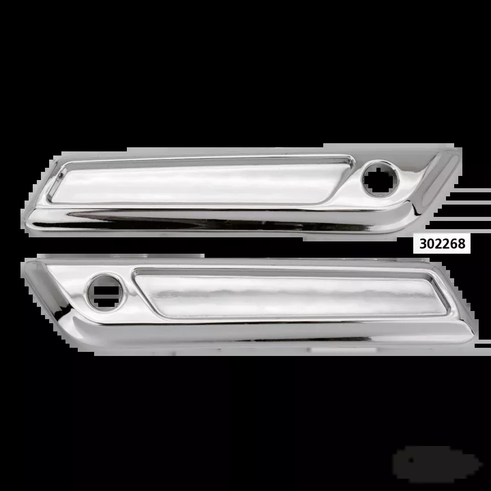 GZP Chrome Radium latch cover kit FLH/T14-UP For Harley-Davidson