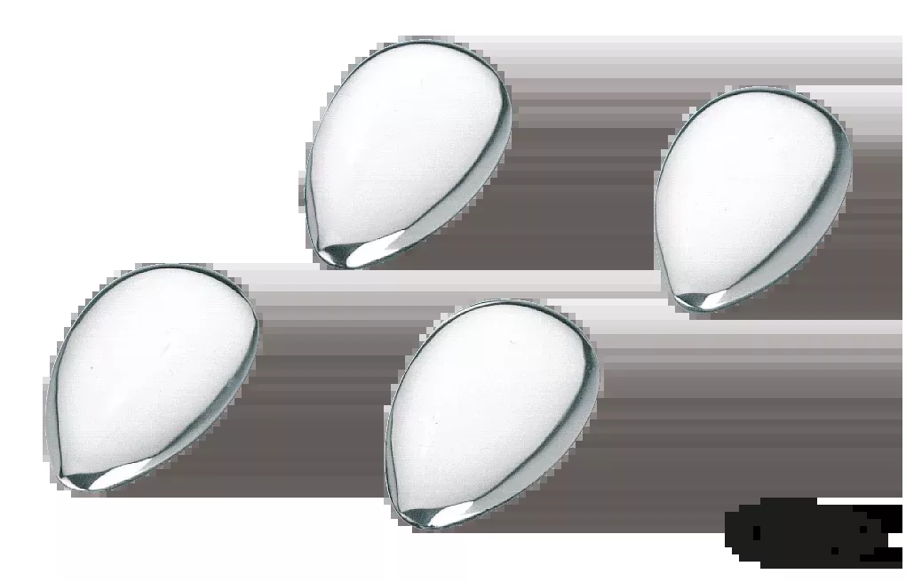 GZP Chrome Teardrop Concho For Harley-Davidson