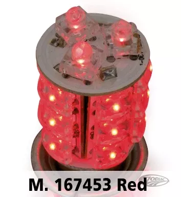 GZP DUAL 360DEGREE 18LED AMBER BAY15D BULB For Harley-Davidson