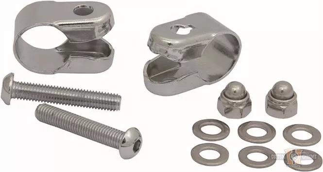 Handlebar Clamps, 7/8" For Harley-Davidson