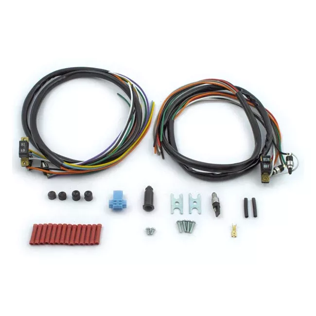 Handlebar Switch and Cable Kit. Black Switches for Harley-Davidson
