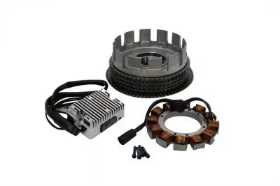 Harley Davidson 1984-90′ XL SportsterAlternator 19 Amp Charging System Kit-Chrome