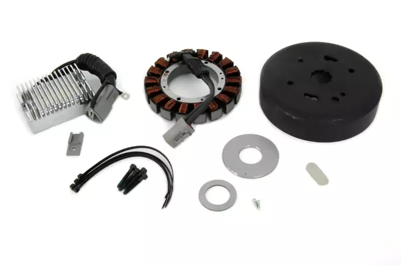 Harley Davidson 1984-99′ FXST FXD FLST Chrome Alternator Charging System-38 Amp