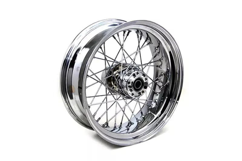 Harley Davidson FXST FLST FXDWG 2008-17′ 17″ Chrome Rear Spoke Wheel