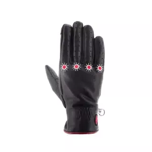 HelstonsSummer leather motorcycle gloves Shine